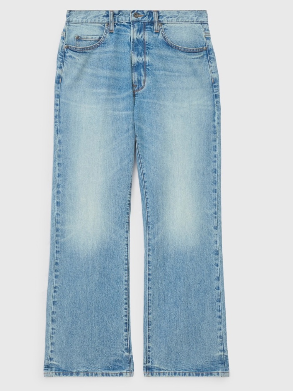 John Varvatos Straight Fit Mid Wash Silas Denim Jeans in W33